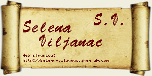 Selena Viljanac vizit kartica